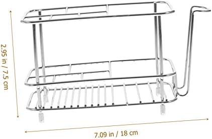 STOBAZA Durable Stainless Steel Toothbrush Wall-Mounted Holder for Bathroom