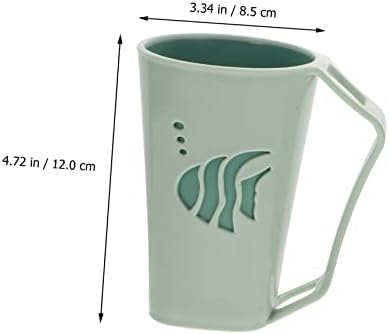 UGH-Free Design ULTECHNOVO 2pcs Wear-Resistant Gargle Cup Toothbrush Holder