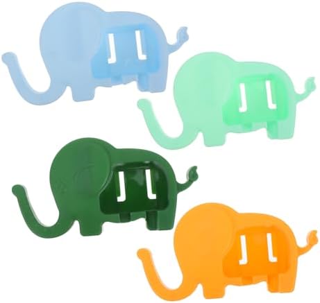Cabilock Cuddly Elephant Toothbrush Holder Wall-Mounted for Boys Girls