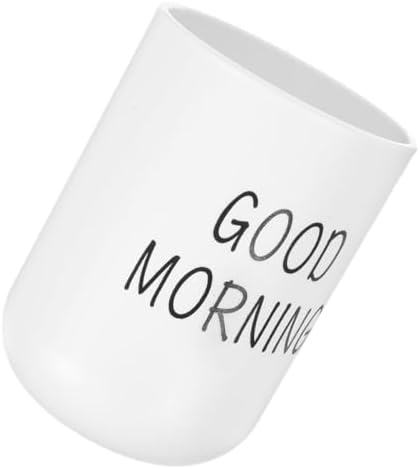 MAGICLULU Sleek White Toothbrush Holder with Frosted Finish