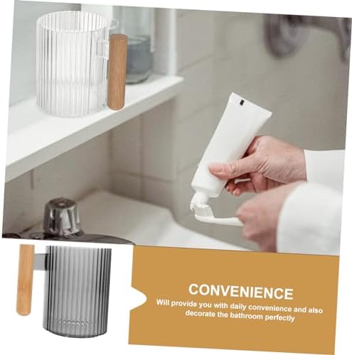 PRETYZOOM 4-Piece Toothbrush Cup Set for Bathroom