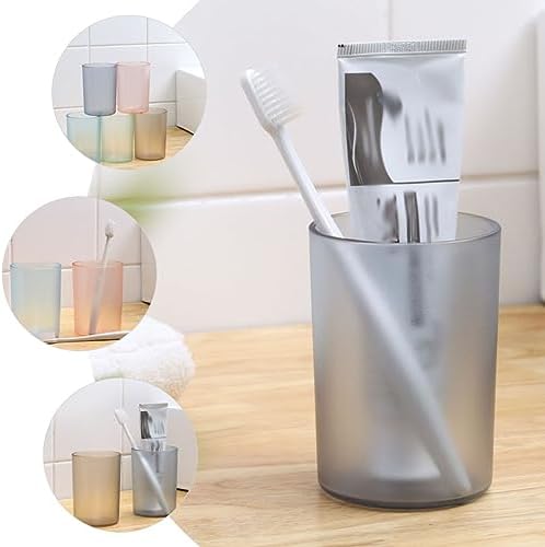 Modular Plastic Toothbrush Mouthwash Holder Grey