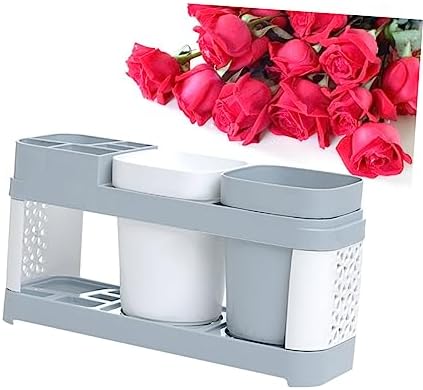 Cup Holder - Toothbrush Mouthwash Container Organizer