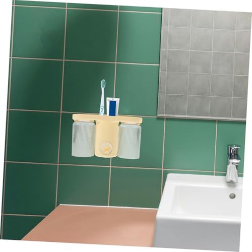 Bathroom Toothbrush Holder Wall Mounted Organizer for Kids and Adults