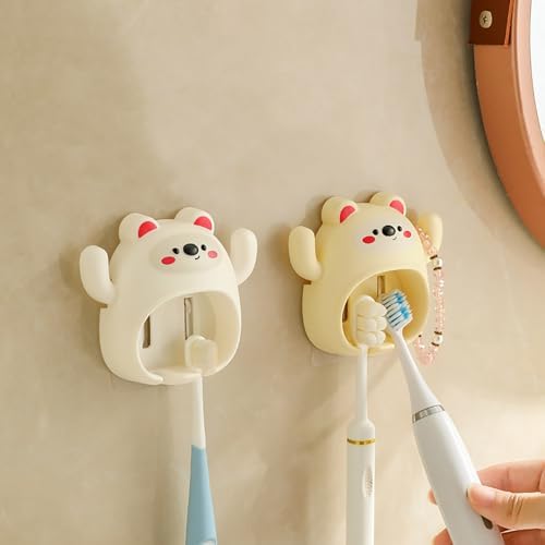 Cartoon Toothbrush Holder Wall Mount Suction Cup