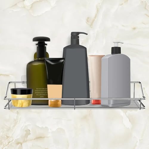 Sturdy Stainless Steel Shower Caddy nudity flat surface for bathroom