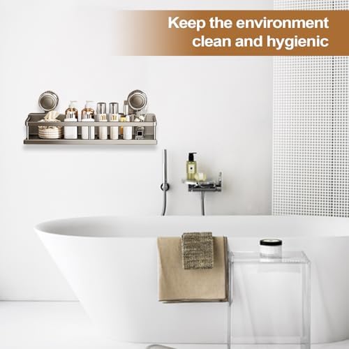 Space-Saving Suction Cup Bathroom Organizer