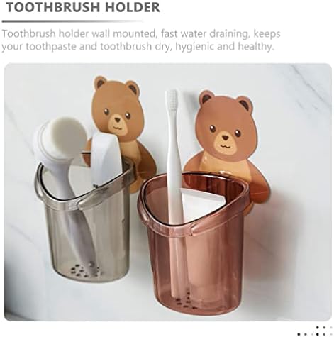 Nuturious Toothbrush Toothpaste Organizer Wall-Mounted