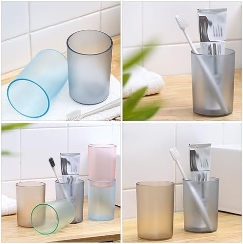 Modular Plastic Toothbrush Mouthwash Holder Grey