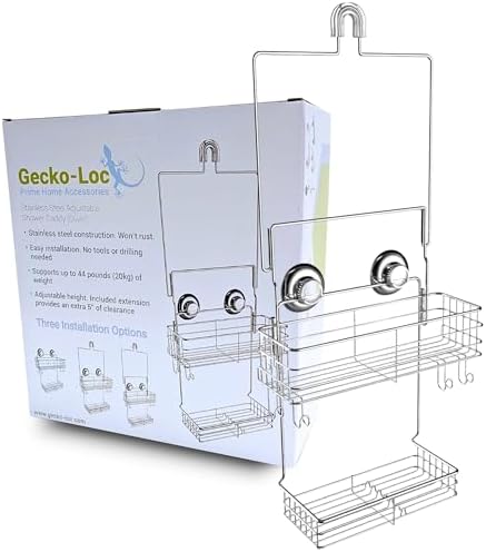 Bathroom Shower Caddy Long Adjustable