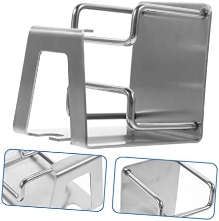 Stainless Steel Wall-Mounted Toothbrush and Cup Holder