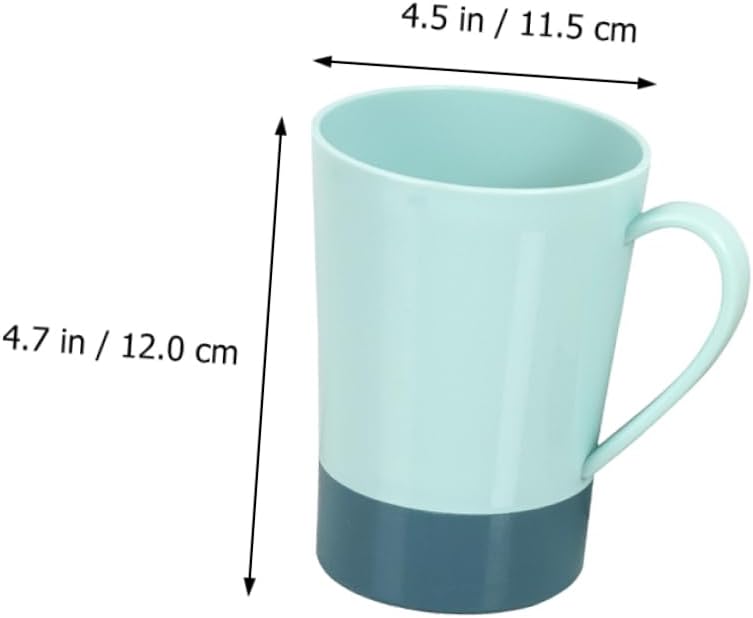 4-Piece Reusable Tooth Brush Holders mug SetPP for Home Kitchen