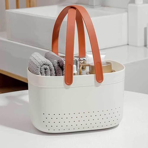 Nurnesy Large Capacity Plastic Shower Storage Basket Organizer