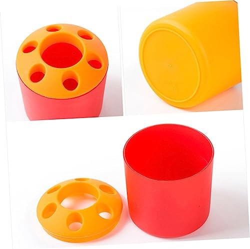 STOBAZA - Large Toothbrush Holder with Toothpaste Storage - Easy Bathroom Organizer