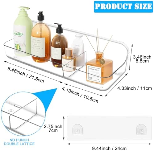 2PK Bath Toy Storage Holder for Bathtub Large