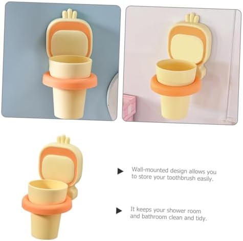 CANIGHT 4-Piece Toothbrush Storage Set for Kids and Adults