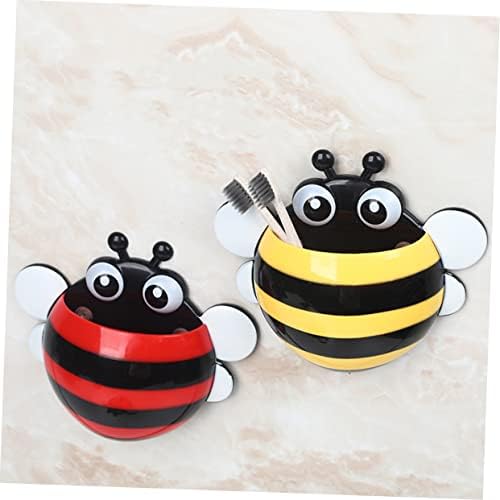 Plastic Bee Wall-Mounted Toothbrush Holder