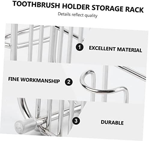 Stainless Steel Toothbrush Holder Shower Rack