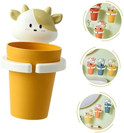 VOSAREA Cartoon Gargle Cup Wall Mounted Toothbrush Holder