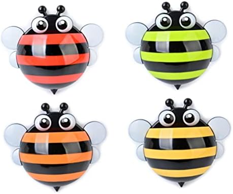 Plastic Bee Wall-Mounted Toothbrush Holder