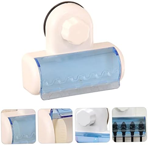 Elegant Suction-Cup Toothbrush and Toothpaste Holder