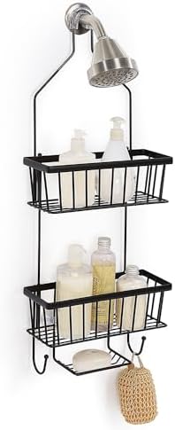 Stylish Functional SunnyPoint Bathroom Caddy Over the Shower Head