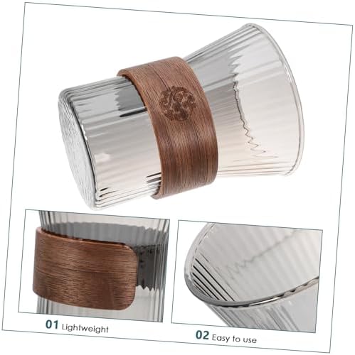 HAKIDZEL Elegant Glass Toothbrush Cup