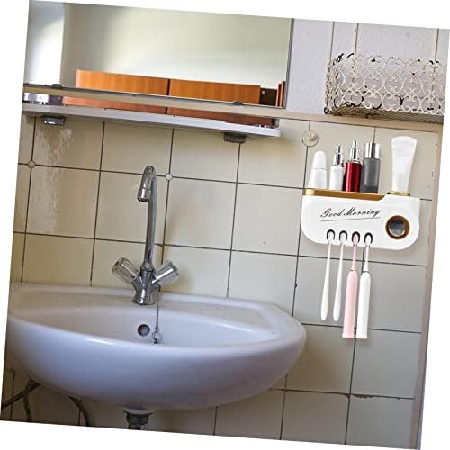 Wall-Mounted Toothbrush Toothpaste Organizer