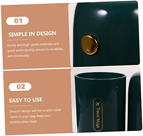 1Set Portable Toothbrush Holder for Travel and Home Use