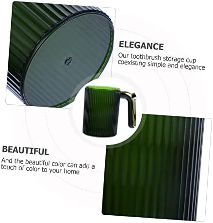 SOLUSTRE Elegant Handle Toothbrush Tumbler Mouthwash Cup