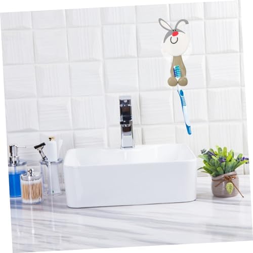 Ciieeo Cute Rabbit Toothbrush Holder Suction Cup Rack for Kids