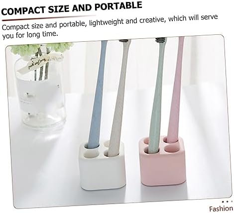 Mini Diatomite White Toothbrush Holder by Holiday YOYO