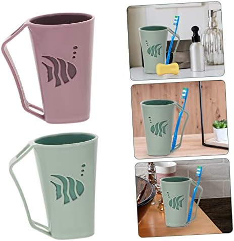 2-Piece Reusable Bathroom Cups for Tooth Rinsing
