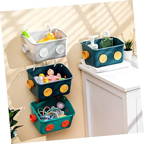 No Punching Shotarday Caddy Silver Basket for Bathroom Storage