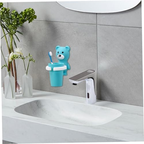 ESiiFuu Cute Bear Toothbrush Holder Set