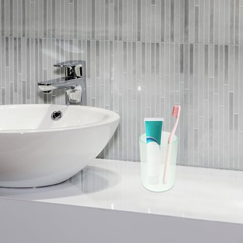Comfort Design LIFKICH Transparent Toothbrush Cup Gargle Mug for Adults