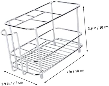 Stainless Steel Wall-Mounted Toothbrush Holder