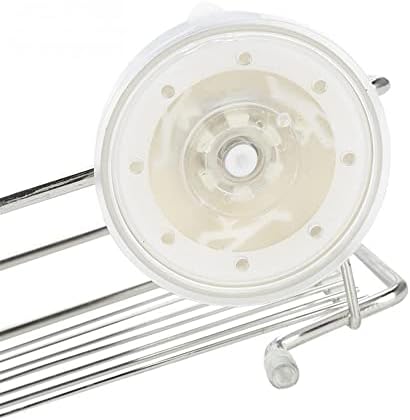 Wall-Mounted Dual-Sucker Organizer Durable Space-Saving