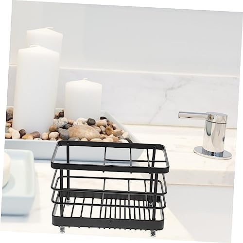 Unomor Toothbrush Drain Rack Metal Functional Tidy Shower Holder
