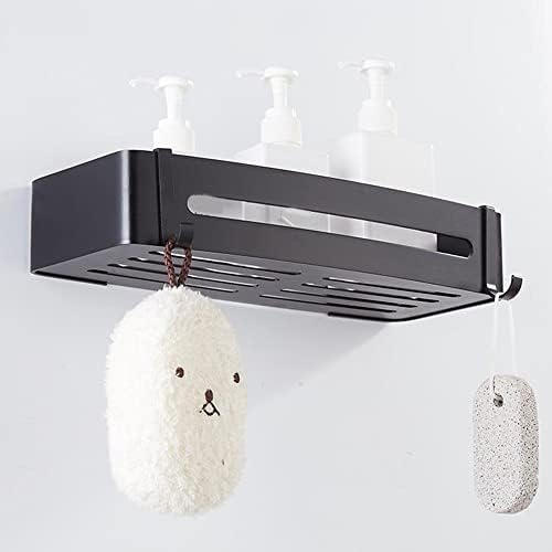 Stainless Steel Wall-Mounted Black Shower Caddy