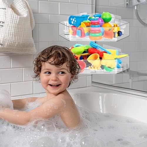 Secure 2-Pack Bath Toy Holder