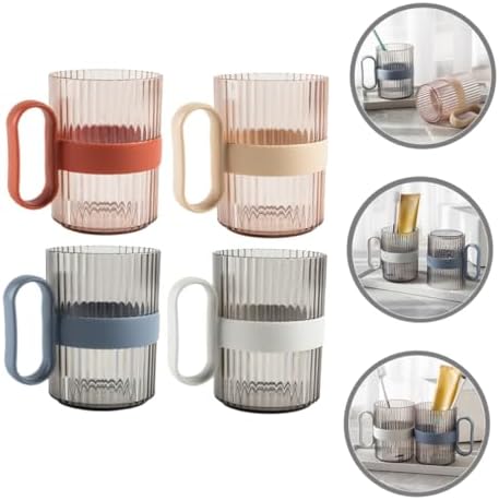 4-Piece Reusable Mental Wash Cup Set for Boys Girls Adults