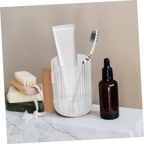 PRETYZOOM 4-Piece Toothbrush Cup Set for Bathroom