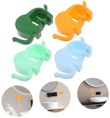 Cabilock Cuddly Elephant Toothbrush Holder Wall-Mounted for Boys Girls