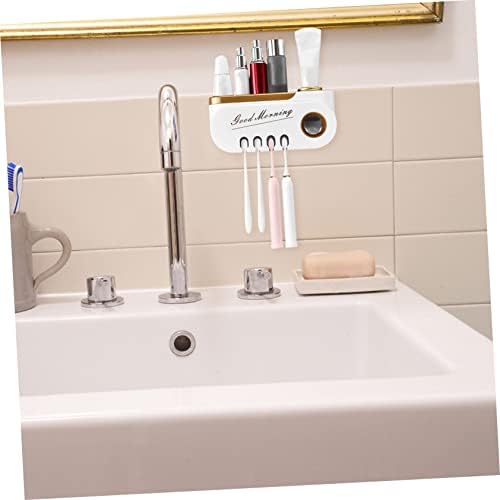 Wall-Mounted Toothbrush Toothpaste Organizer