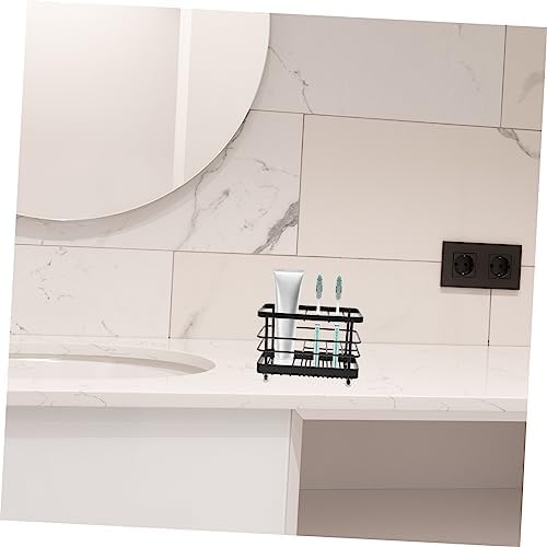 Unomor Toothbrush Drain Rack Metal Functional Tidy Shower Holder