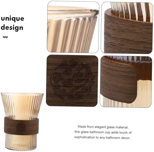 Elegant Toothbrush Container Comfortable Reusable Glass Cup