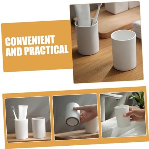 Cabilock Reusable Stylish Bathroom Tumbler Cup Set for Toothbrush Mouthwash