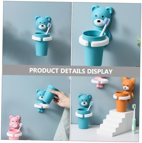 Love Your with Beavorty - Wall-Mounted Cartoon Toothbrush Organizer for Kids