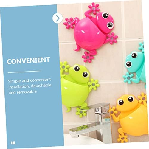 BEBEMOKO Animal Toothbrush Holder Suction Cup Design for Kids in the Bathroom